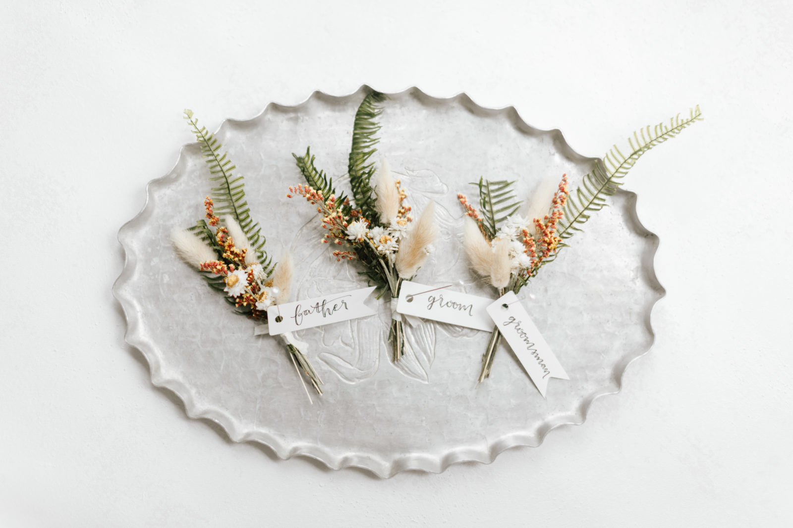 Tropical Wedding Boutonnière Ideas Field and Hand Floral Design  