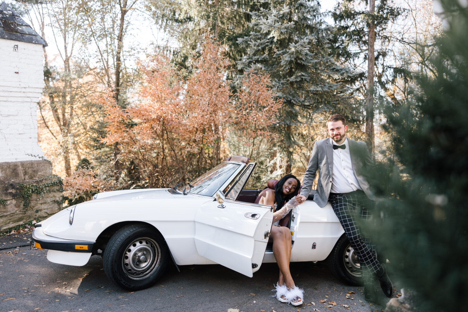 White-Alfa-Romeo-Analog-Wedding-Pictures-Pittsburgh