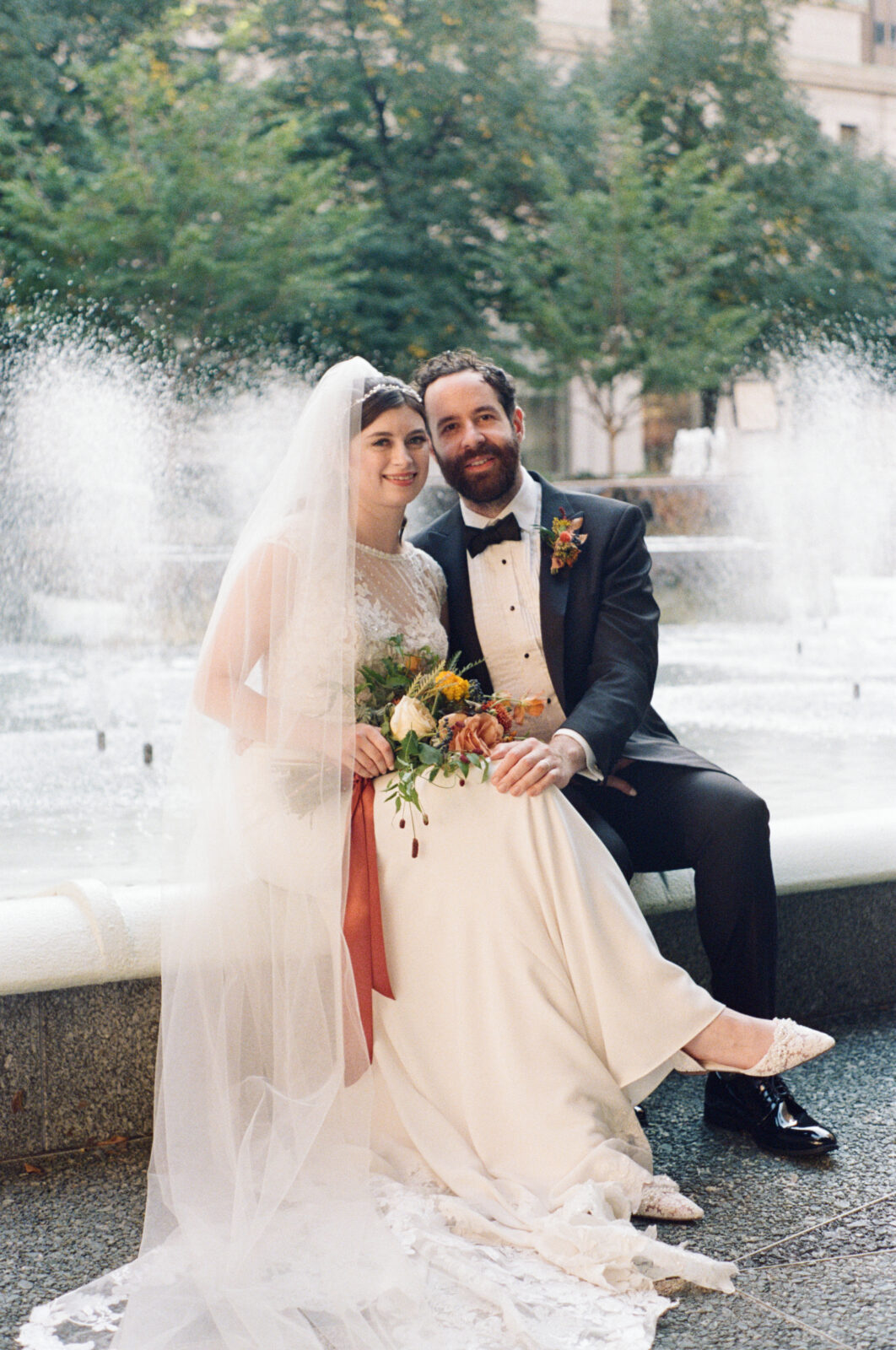 Wedding-Pictures-Analog-Film-Mellon-Square-Pittsburgh